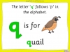 The Letter 'q' - EYFS Teaching Resources (slide 3/21)